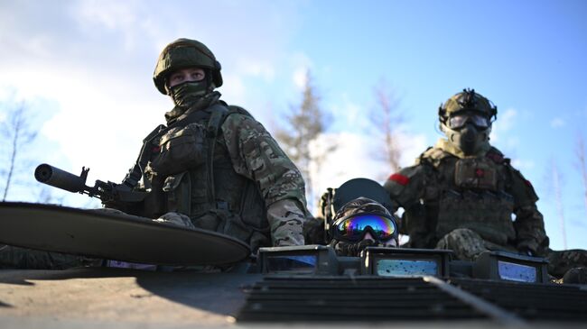 Военнослужащие ВС РФ в зоне СВО. Архивное фото