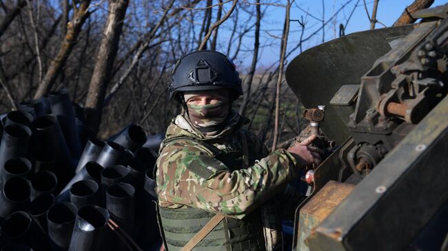 Артиллерист ВС РФ в зоне проведения специальной военной операции