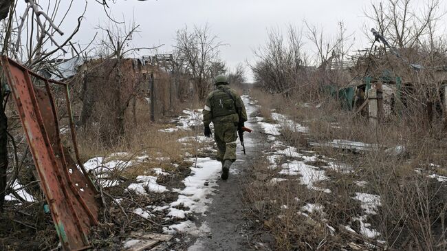 Военнослужащий в Марьинке