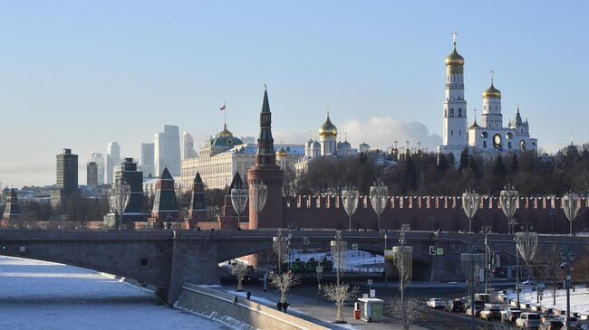 Вид на Московский Кремль