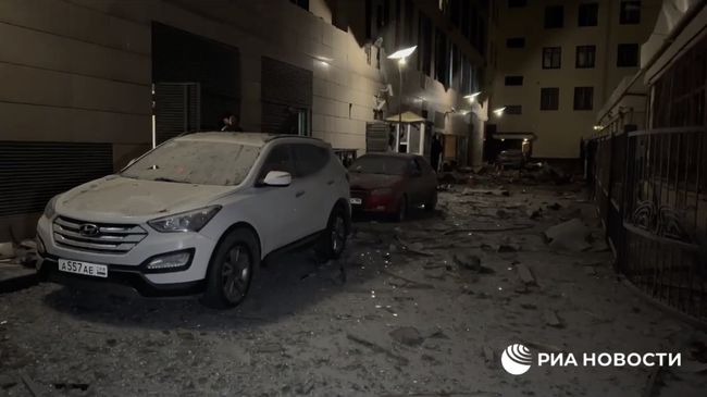 Последствия обстрела Донецка украинскими войсками в новогоднюю ночь