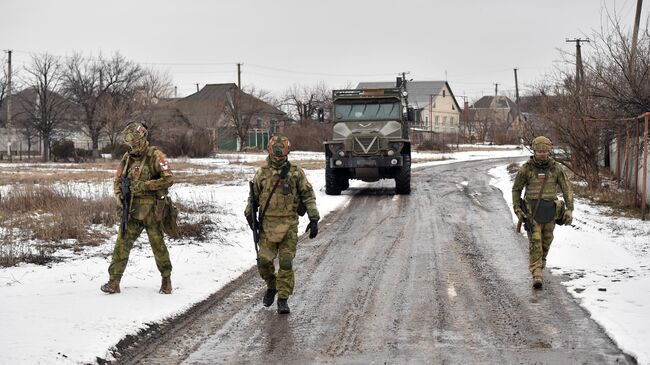 Военнослужащие Росгвардии в Луганской народной республике