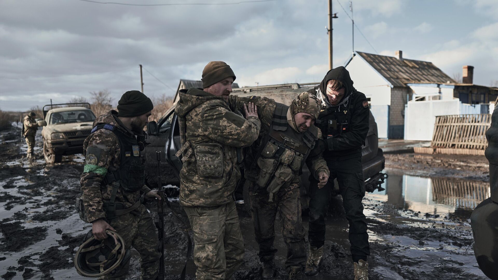 Раненые украинские военнослужащие. Архивное фото - РИА Новости, 1920, 21.02.2024