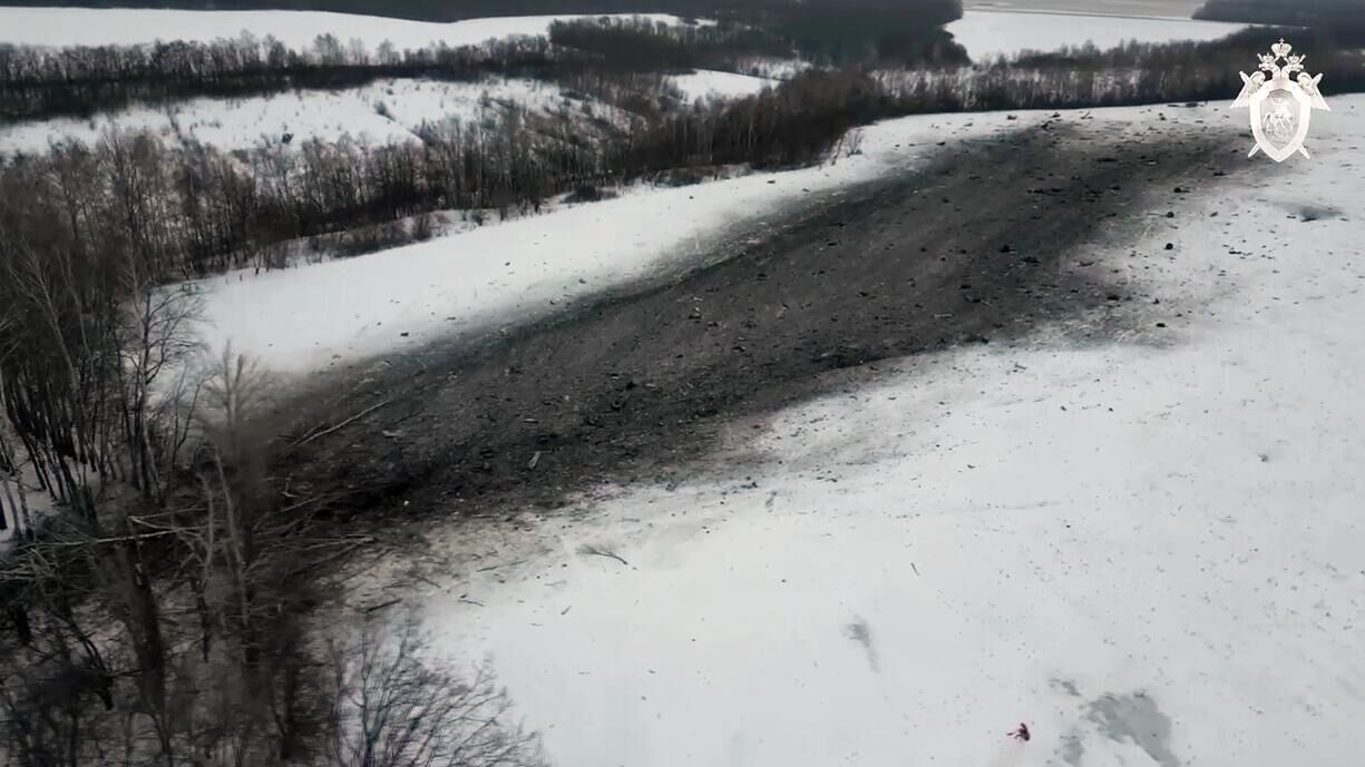 Место крушения военно-транспортного самолета Ил-76 в Белгородской области - РИА Новости, 1920, 26.01.2024