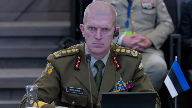 Начальник обороны Эстонии генерал-лейтенант Мартин Херем. Архивное фото