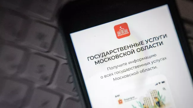 Мобильное приложение Госуслуги Московской области. Архивное фото
