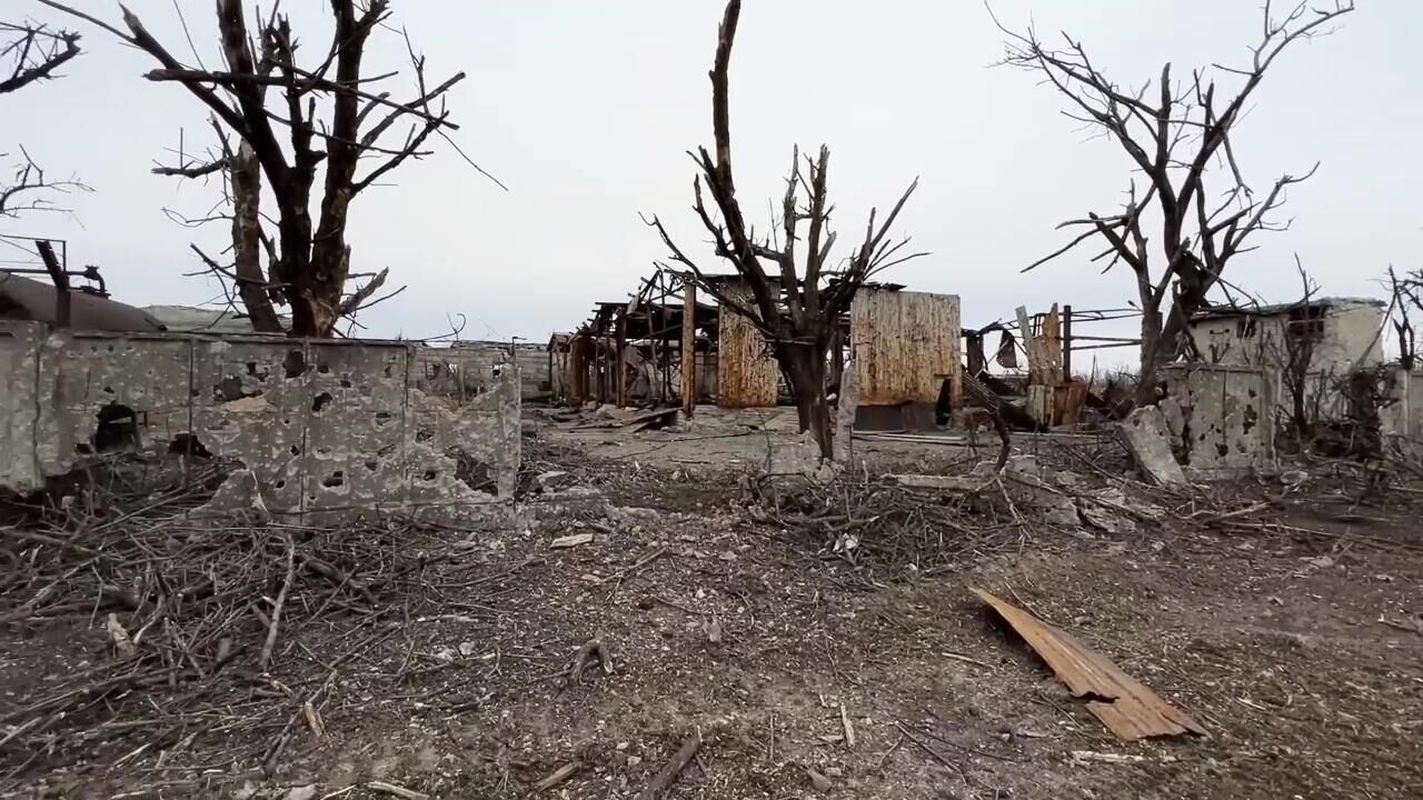 Жилые дома, пострадавшие в результате обстрелов в Авдеевке - РИА Новости, 1920, 21.02.2024