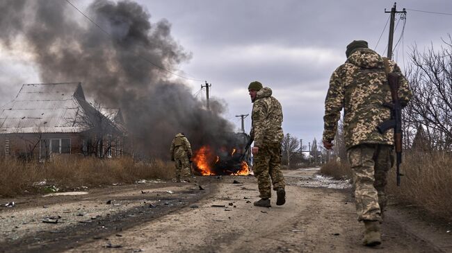 Украинские военнослужащие. Архивное фото