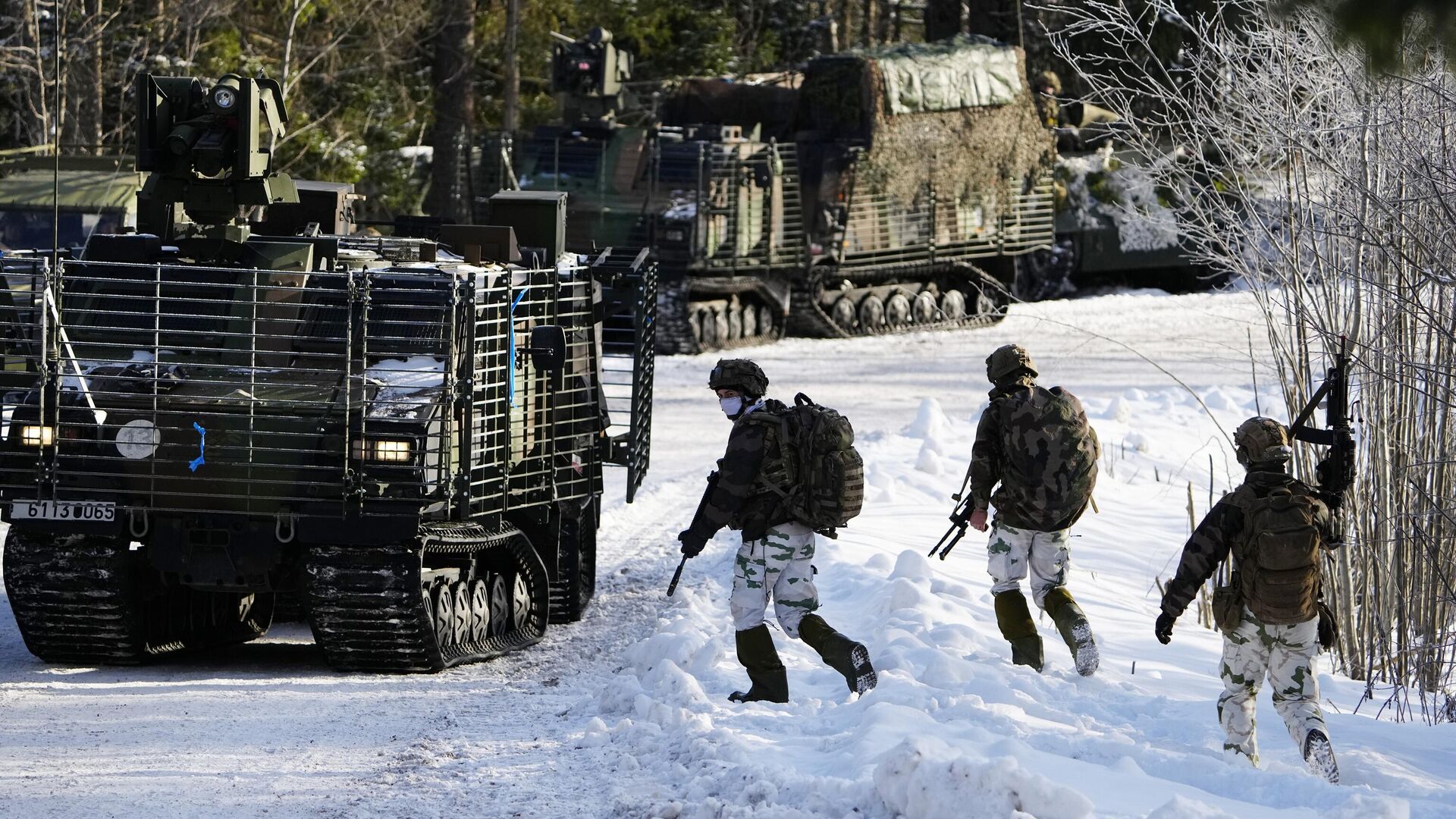 Французские военные во время учений - РИА Новости, 1920, 02.03.2024