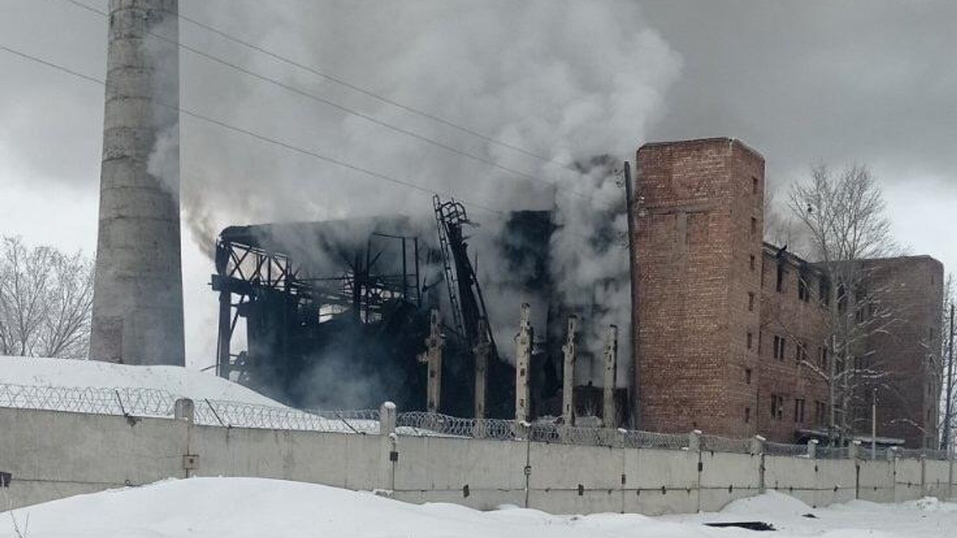 Место пожара на Шагонарской ТЭЦ в Туве. Архивное фото - РИА Новости, 1920, 06.03.2024