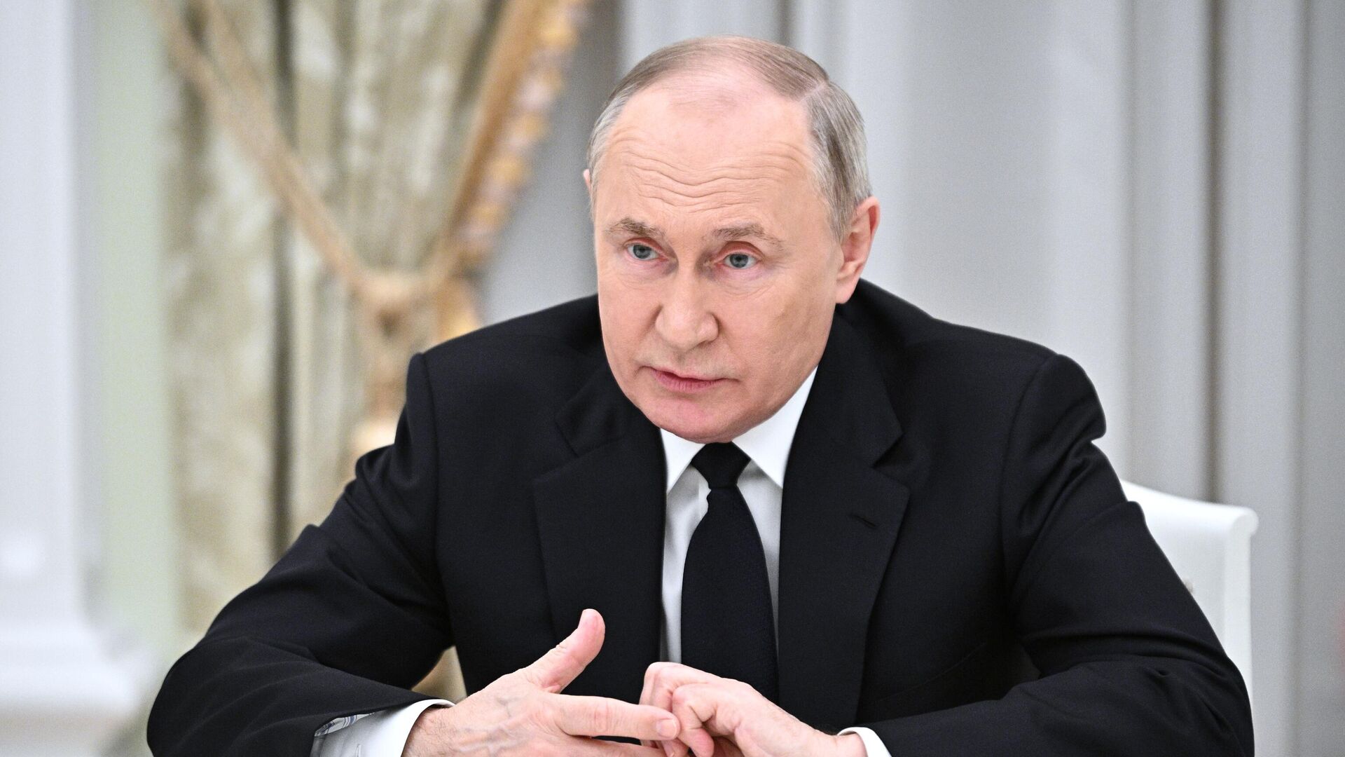 Президент РФ В. Путин встретился с лидерами парламентских фракций - РИА Новости, 1920, 20.03.2024