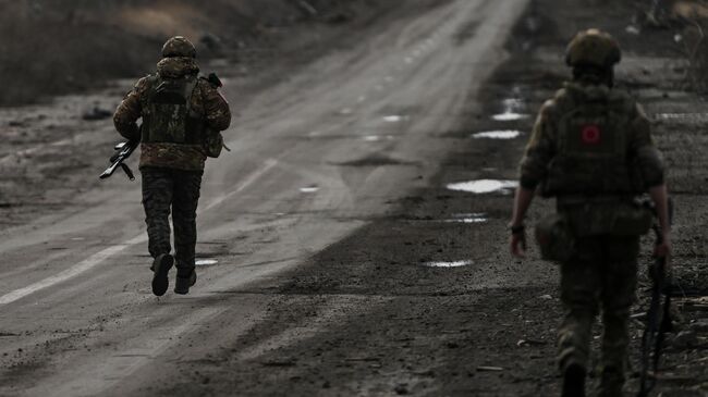 Российские военные в зоне спецоперации