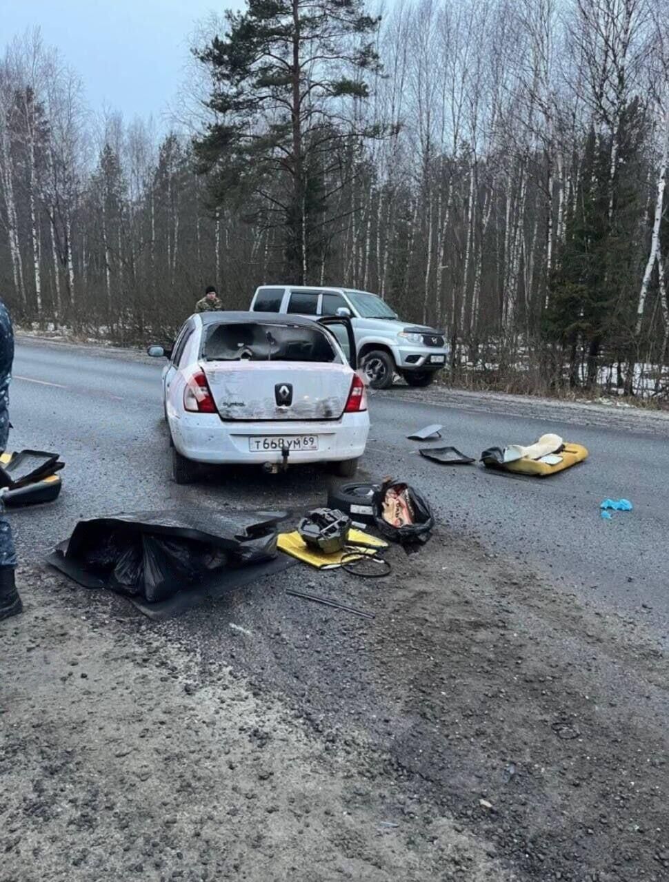 На месте задержания подозреваемых в нападении на Крокус в Брянской области - РИА Новости, 1920, 23.03.2024