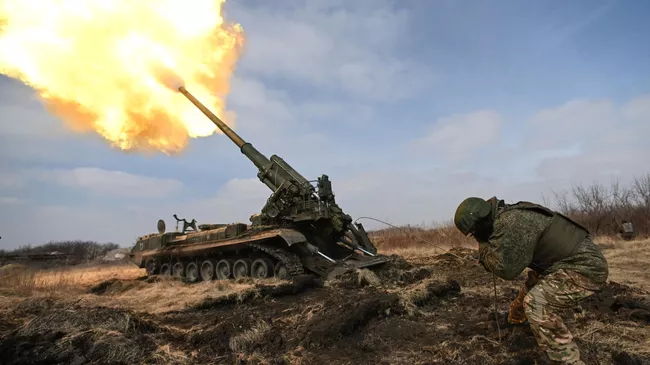 Военнослужащие ВС РФ в зоне спецоперации. Архивное фото