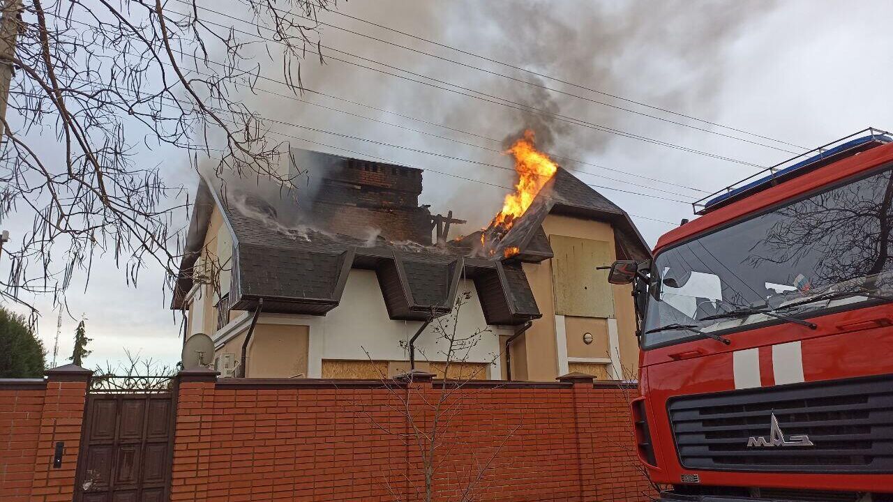 Последствия обстрела со стороны ВСУ в Новой Каховке Херсонской области - РИА Новости, 1920, 30.03.2024