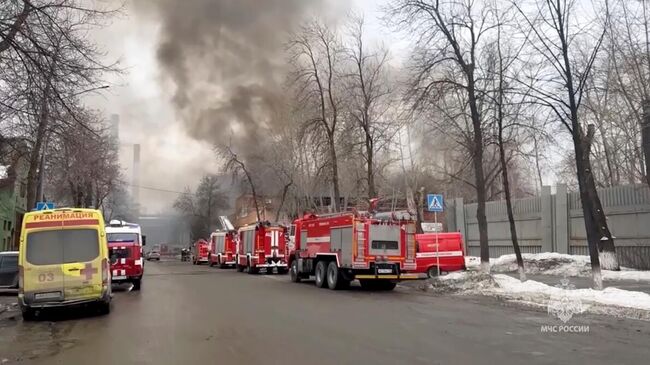 Пожар в Екатеринбурге