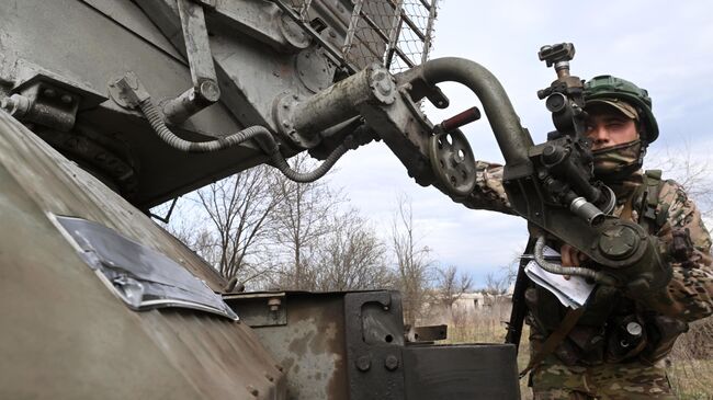 Российские военные в зоне спецоперации