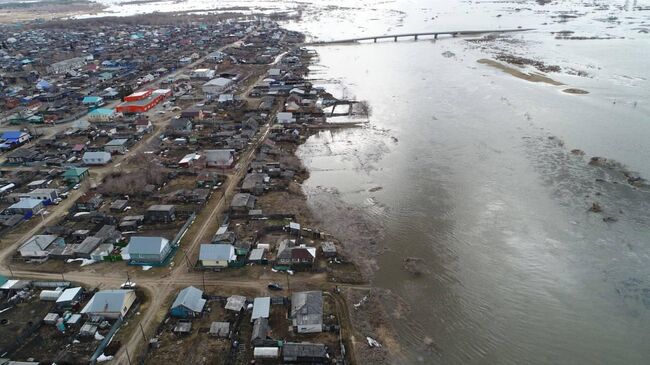 Разлив реки Тобол в Звериноголовском округе Курганской области