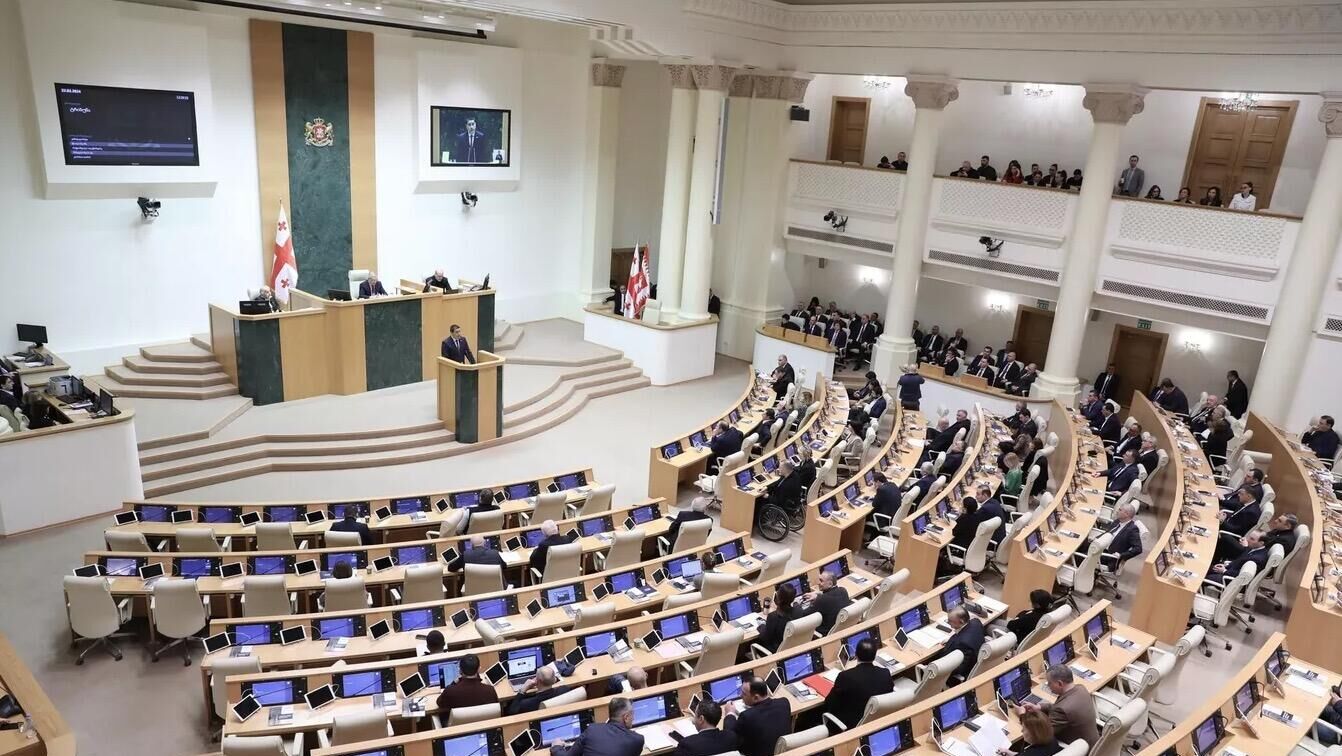 Пленарное заседание парламента Грузии. Архивное фото - РИА Новости, 1920, 28.05.2024