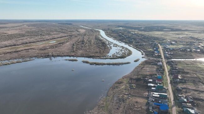 Русло реки Тобол вблизи села Коркино Тюменской области