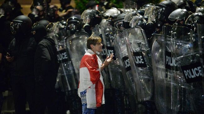 Митинг в Тбилиси против законопроекта об иноагентах, 30 апреля 2024 года