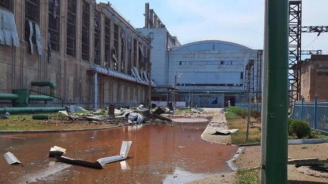 Повреждения, полученные Славянской ТЭС. 5 мая 2024