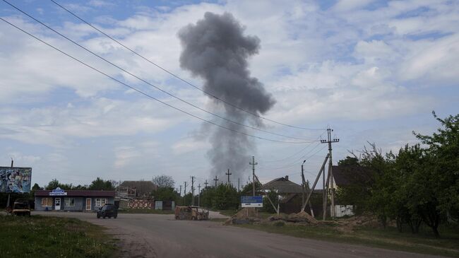 Дым в Волчанске