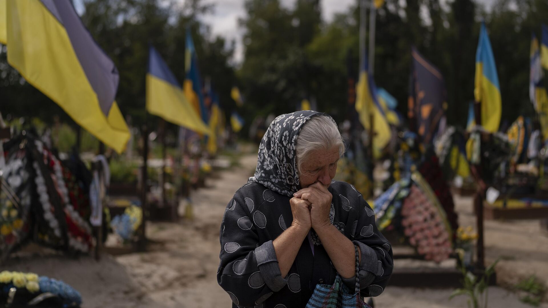 Могилы погибших украинских военных - РИА Новости, 1920, 18.09.2024