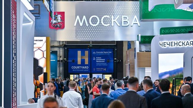 Стенд Москвы на ПМЭФ-2024