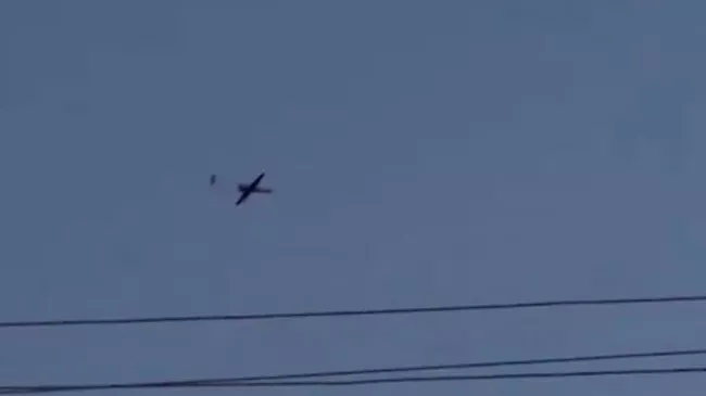 Кадр видео пролета БПЛА в Тверской области