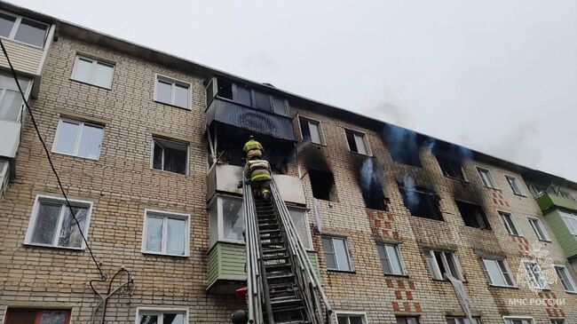 Взрыв бытового газа в жилом доме в Кирсанове Тамбовской области