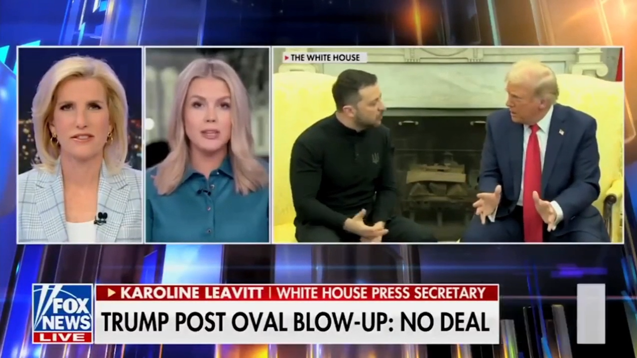 Левитт Трамп Зеленский - РИА Новости, 1920, 01.03.2025