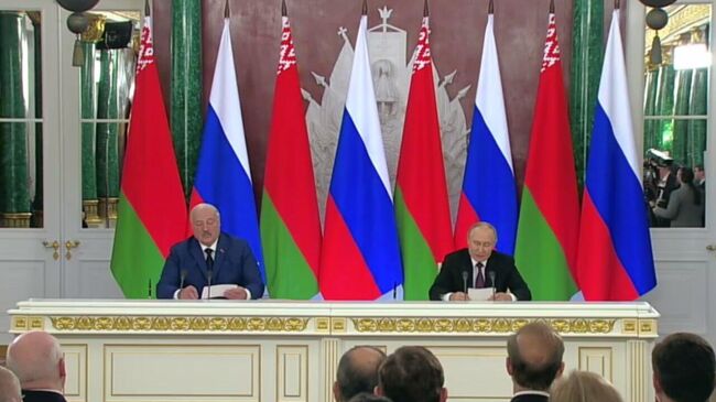 Путин и Лукашенко