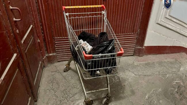 Тележка с останками