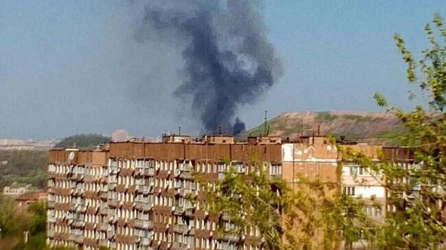 Дым над Донецком