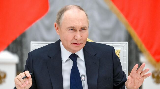 Встреча президента Владимира Путина с представителями деловых кругов