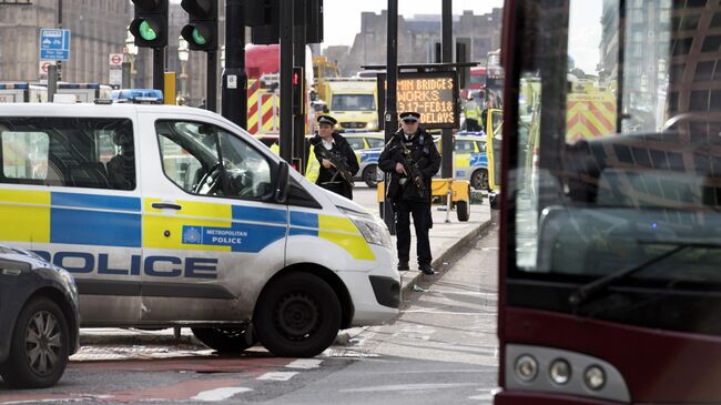 Ситуация на месте теракта у британского парламента