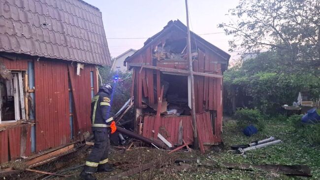 Последствия отражения атаки украинских дронов в Московской области