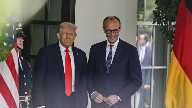 Встреча Трампа и Мерца в Вашингтоне