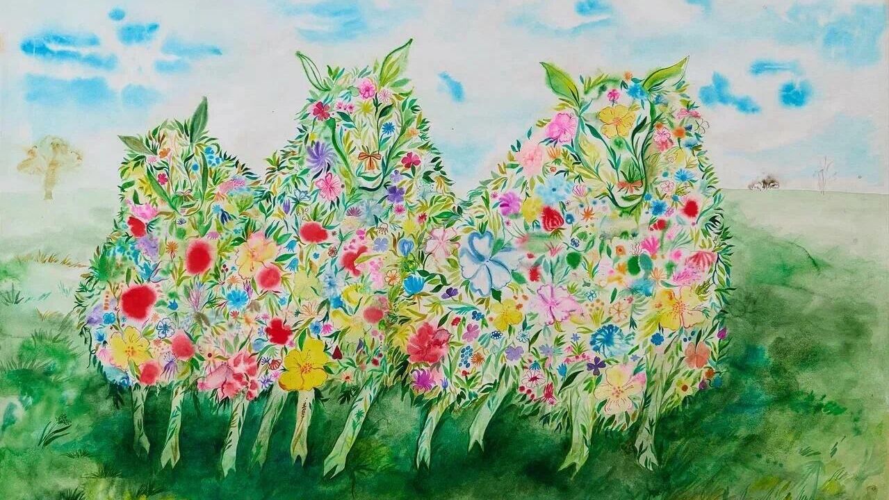 Ксения Драныш. Цветочные овцы. 2022 Ксения Драныш. Цветочные овцы. 2022 - РИА Новости, 1920, 23.06.2025