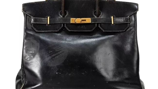 На аукцион выставлена первая сумка Hermes Birkin, та самая, что сделали для актрисы Джейн Биркин