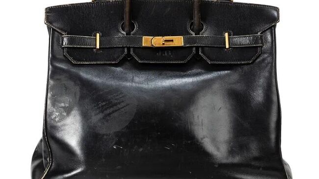 На аукцион выставлена первая сумка Hermes Birkin, та самая, что сделали для актрисы Джейн Биркин