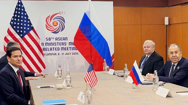 Встреча министра иностранных дел С. Лаврова с госсекретарем США М. Рубио