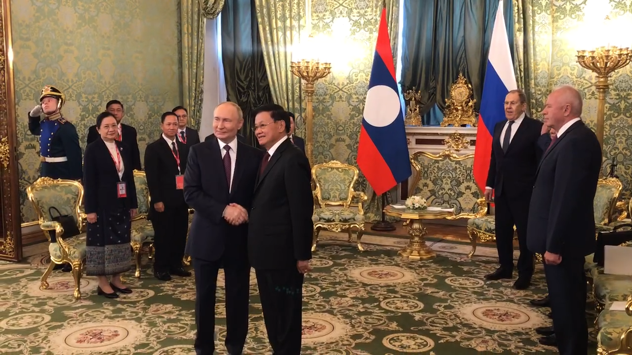 Путин с президентом Лаоса - РИА Новости, 1920, 31.07.2025