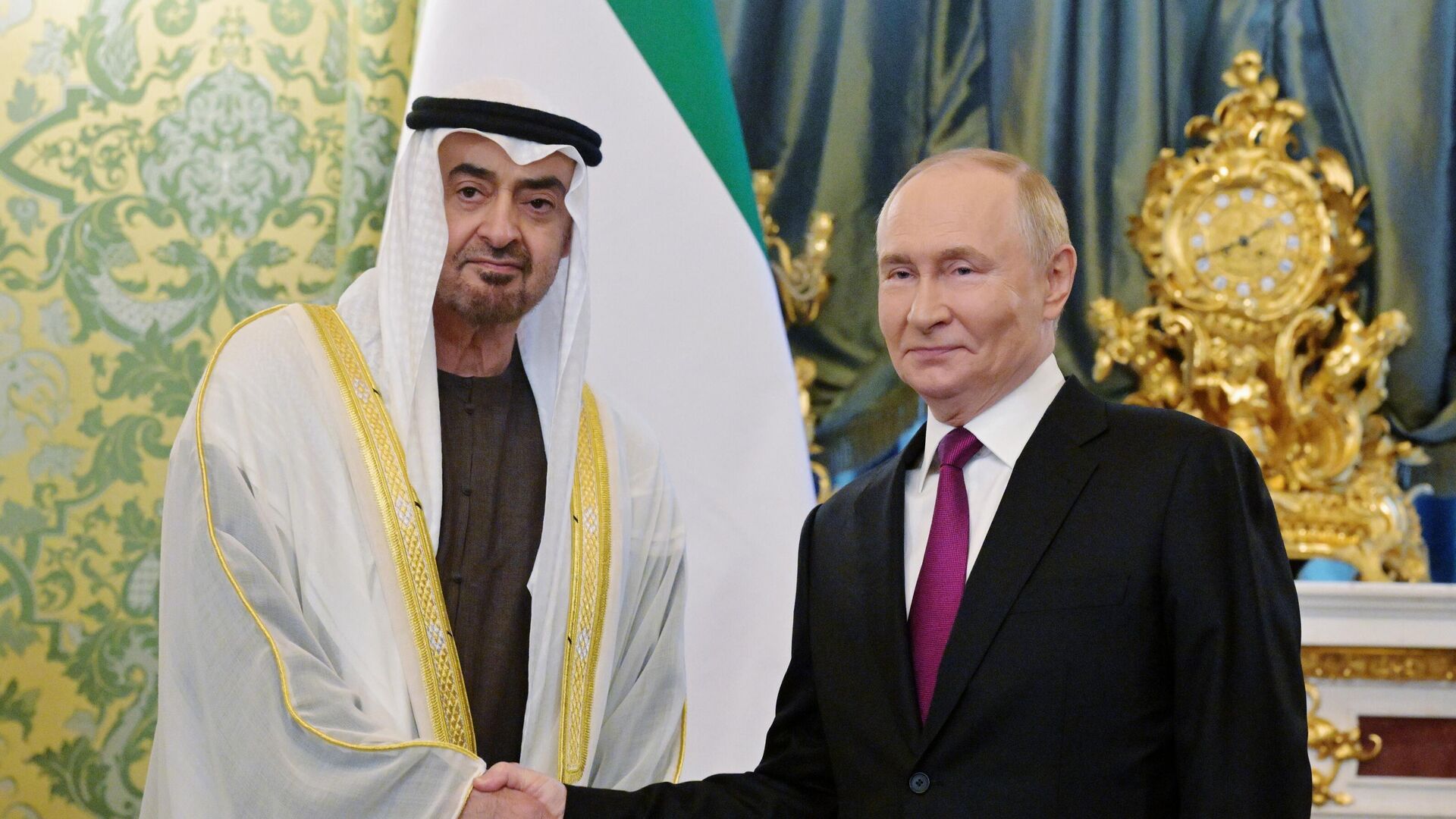 Встреча президента РФ Владимира Путина и президента ОАЭ Мухаммеда бен Заида Аль Нахайяна  - РИА Новости, 1920, 07.08.2025