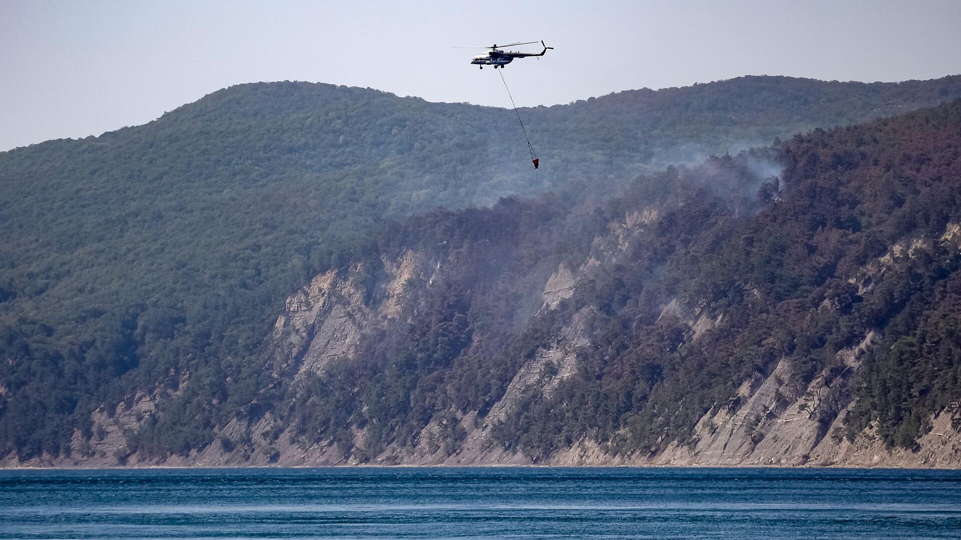 Тушение лесного пожара в Краснодарском крае - РИА Новости, 1920, 31.08.2025