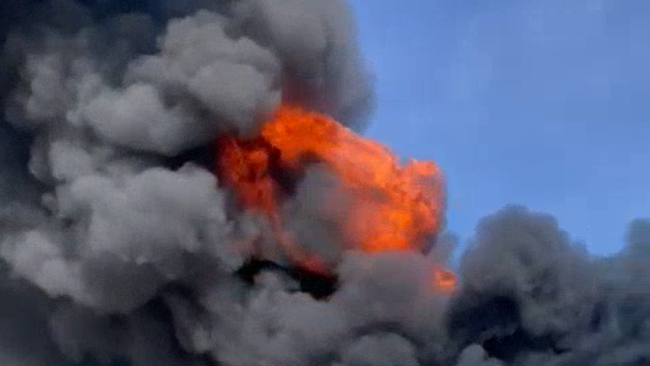 Пожар на складе в Подмосковье