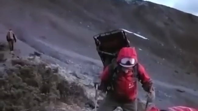 Спасатели на Вилючинском вулкане