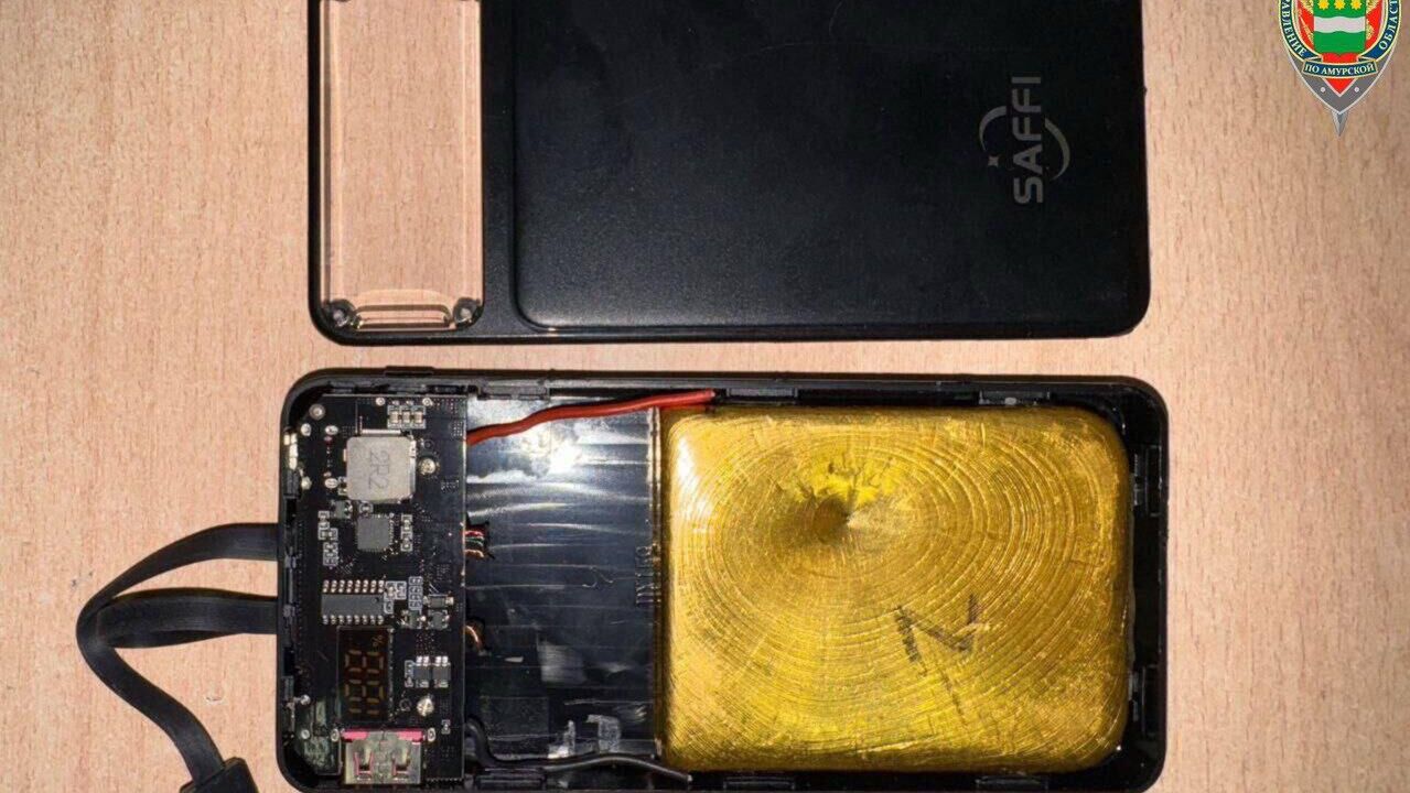 Слиток золота в пауэрбанке - РИА Новости, 1920, 06.10.2025