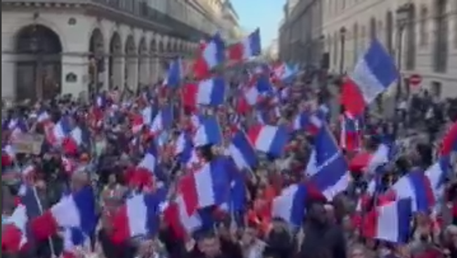 Тысячи парижан вышли на протест против политики Макрона